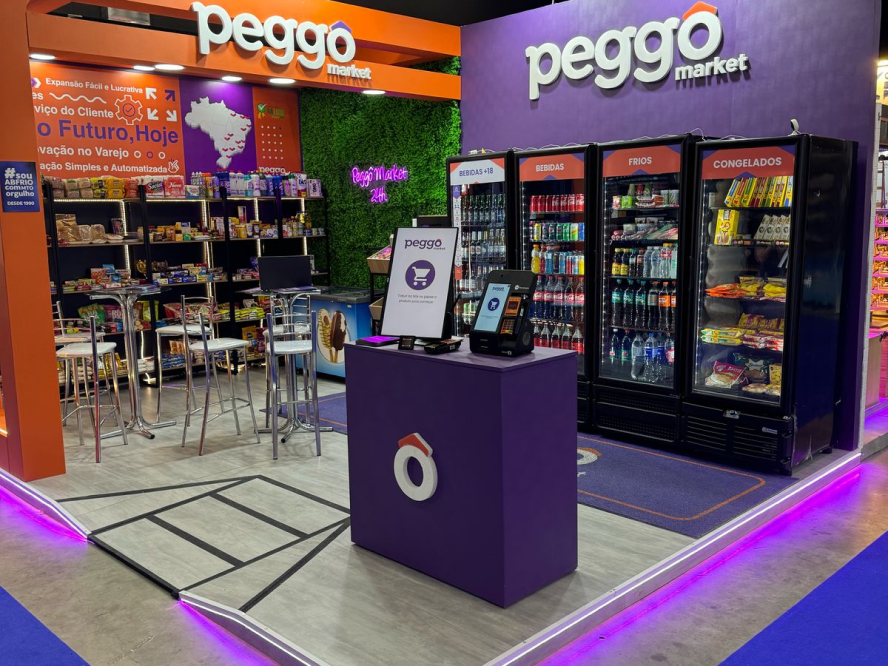 Franquia de mercado autônomo Peggô Market
